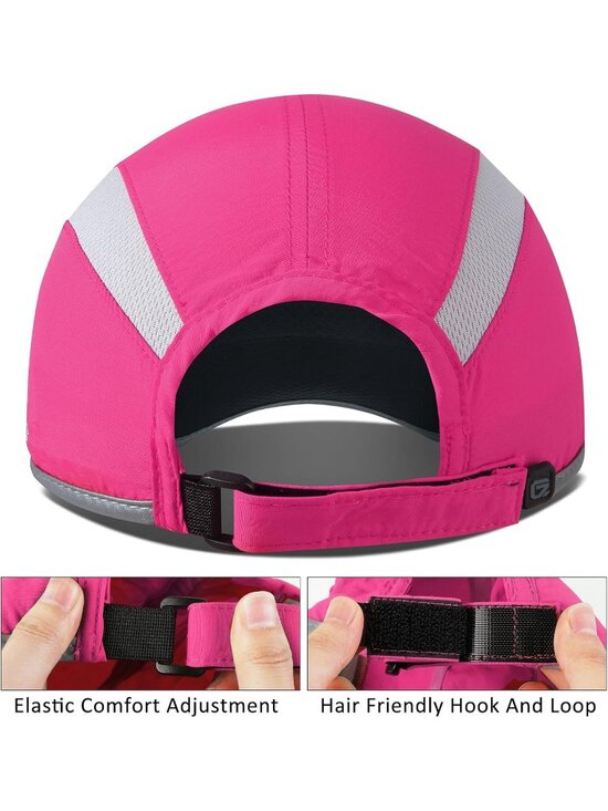 〽️Women Rose Red Reflective Folding Hat Design UPF 50+ Sun Protection Sport Hats